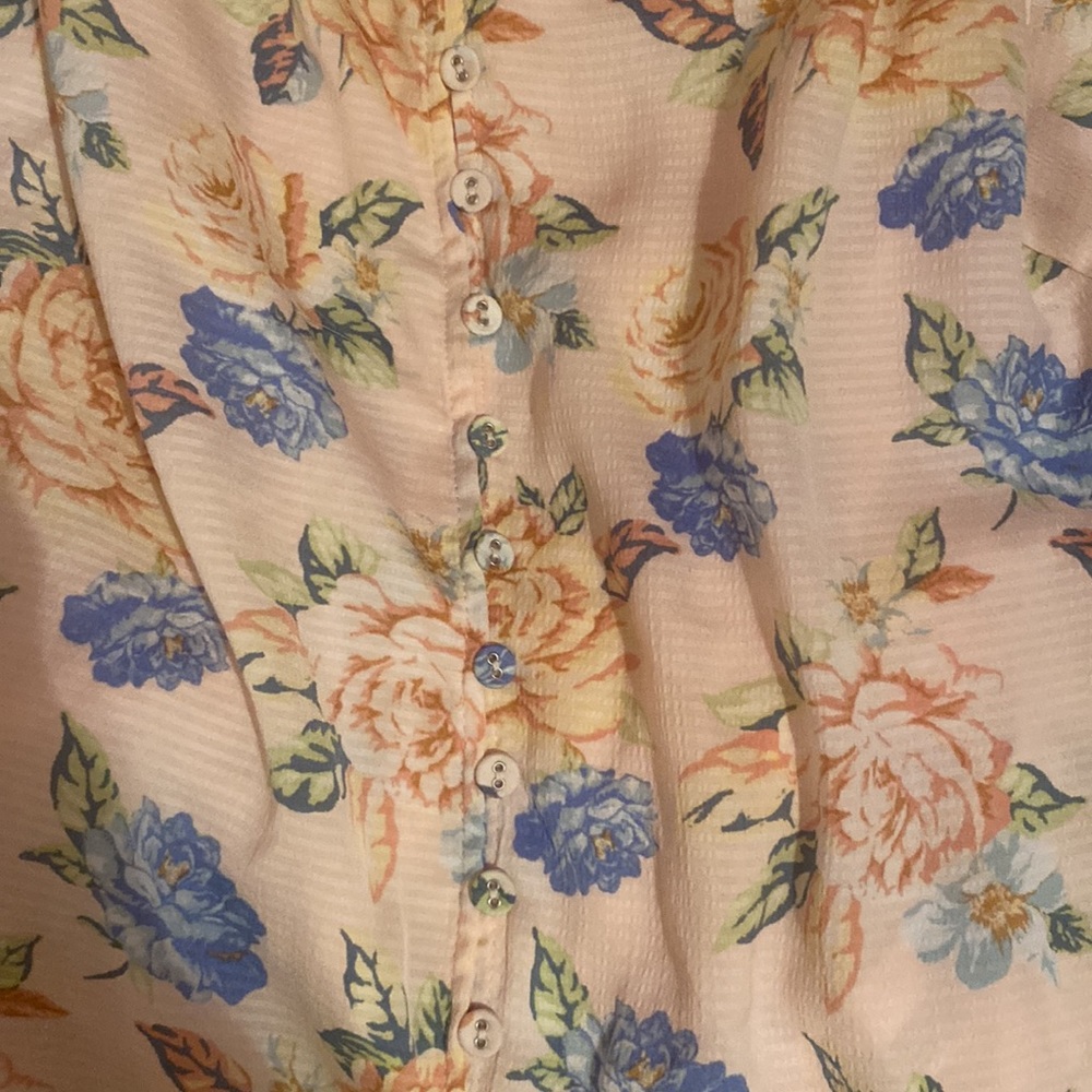Floral dress with split down the front